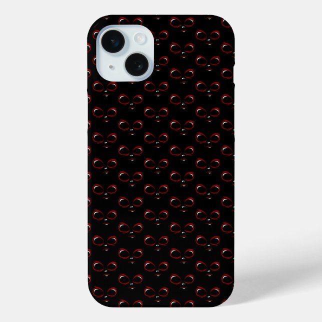 Süßes UFO-Gesicht-Monster  Case-Mate iPhone Hülle (Rückseite)