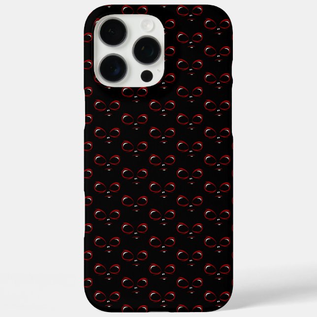 Süßes UFO-Gesicht-Monster  Case-Mate iPhone Hülle (Rückseite)