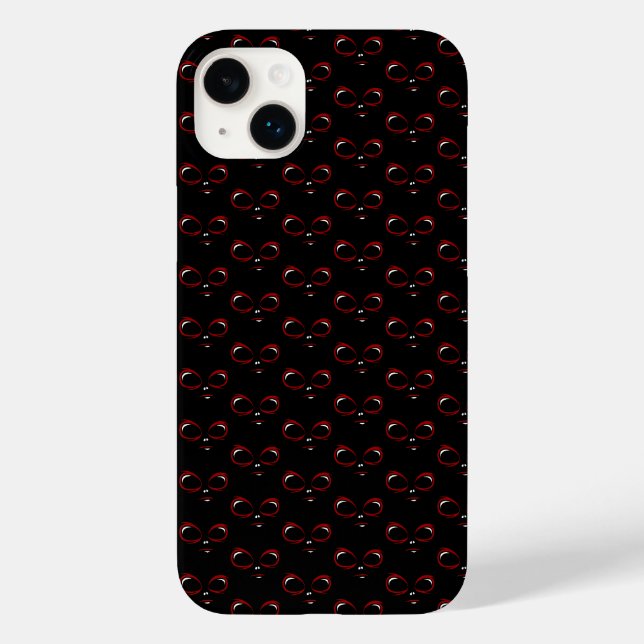 Süßes UFO-Gesicht-Monster  Case-Mate iPhone Hülle (Rückseite)