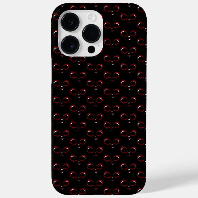 Süßes UFO-Gesicht-Monster  Case-Mate iPhone Hülle (Rückseite)
