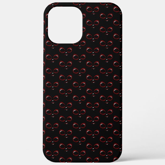 Süßes UFO-Gesicht-Monster  Case-Mate iPhone Hülle (Rückseite)