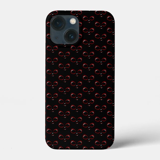 Süßes UFO-Gesicht-Monster  Case-Mate iPhone Hülle (Rückseite)