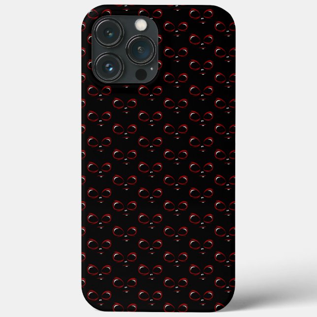 Süßes UFO-Gesicht-Monster  Case-Mate iPhone Hülle (Rückseite)