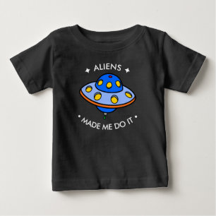 Süßes UFO Lustige Aliens Baby T-shirt