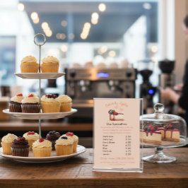 Süßes und elegantes Dessertmenü Flyer