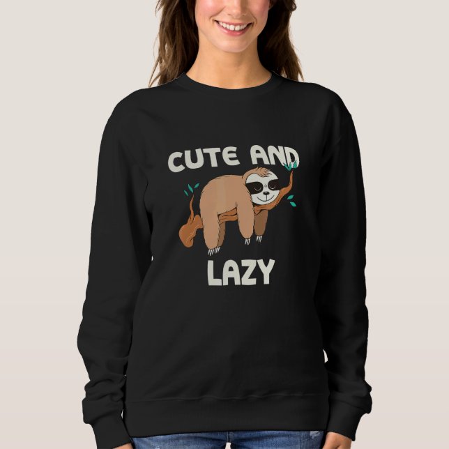 Süßes und faules Faultier Meme Faultier Meme Tier  Sweatshirt (Vorderseite)