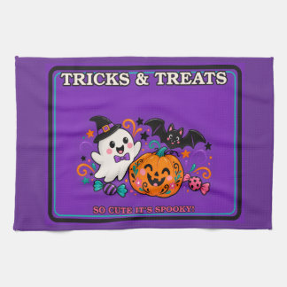 Süßes und gruseliges Halloween-Küchenhandtuch Geschirrtuch