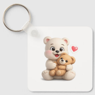 Süßes und niedliches Teddybär-Design Schlüsselanhänger