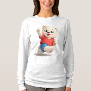 Süßes und niedliches Teddybär-Design T-Shirt