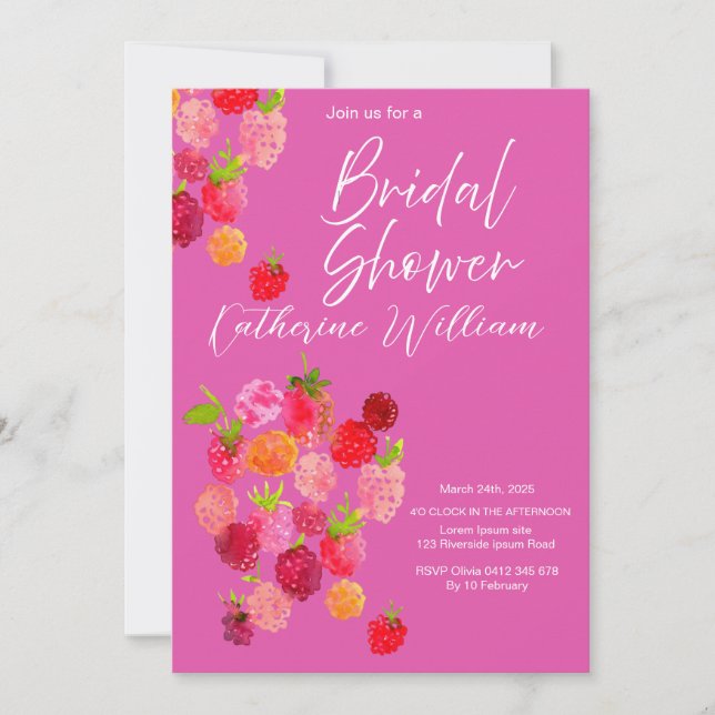 Süßes und saftiges Obst Party Brautparty Einladung (Vorderseite)