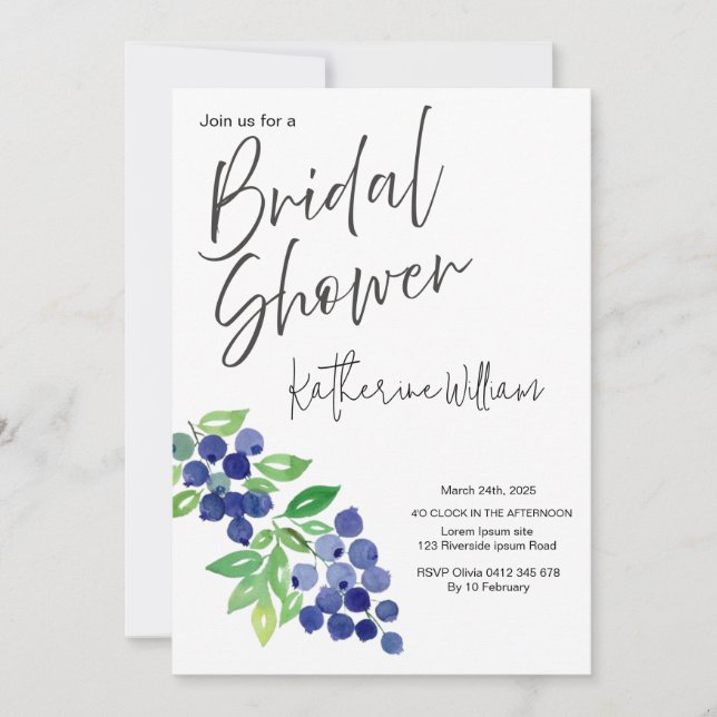 Süßes und saftiges Obst Party Brautparty Einladung (Vorderseite)