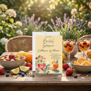 Süßes und saftiges Obst Party Brautparty Einladung