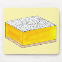 Süßes und saures Gelbes Zitronengebäck Bar Square
