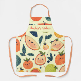 Süßes und spielerisches Obst Kawaii Schürze