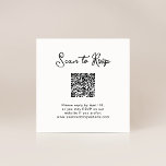 Süßes und Whimsisches | UAWG mit QR-Code Begleitkarte<br><div class="desc">Diese einfachen und stilvollen, schwarz-weißen Hochzeitsdetails Einsteckkarten sind eine einfache Möglichkeit für Ihre Gäste, um Ihre Veranstaltung UAWG zu machen. Sie können Ihren eigenen QR-Code sowie Ihre Hochzeitswebsite einbinden, damit Ihre Gäste einfach antworten können. Diese Hochzeitskartentypen zeichnen sich durch eine skurrile, Vintage Schriftzeichen-Typografie aus, die ein elegantes, klassisches minimalistisches Aussehen...</div>