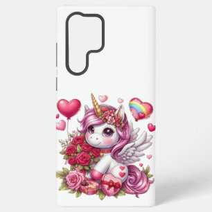 Süßes Valentinstag-Einhorn Samsung Galaxy Hülle