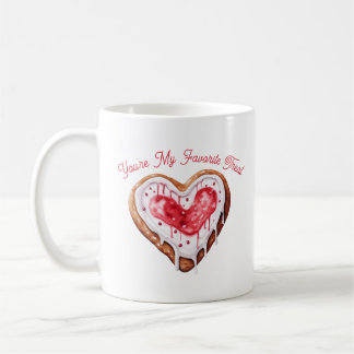 Süßes Valentinstag-Herzplätzchen Lieblingsleckerei Kaffeetasse