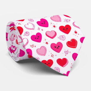 Süßes Valentinstag-Schokoladenherzen nahtloses Mus Krawatte