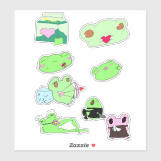 Süßes Valentinstag-Sticker-Paket Aufkleber