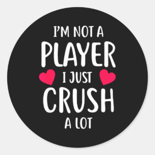 Süßes Valentinstagsgeschenk Ich bin kein Gamer, ic Runder Aufkleber
