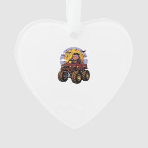 Süßes Vampir-Monster-Truck-Halloween-Shirt-Design_ Ornament