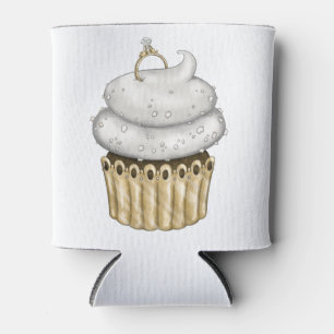 Süßes Verlobung Cupcake Dosenkühler