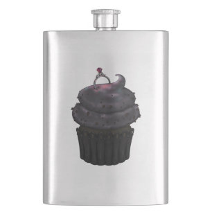 Süßes Verlobung Cupcake Flachmann