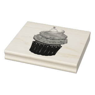Süßes Verlobung Cupcake Gummistempel