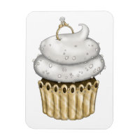 Süßes Verlobung Cupcake