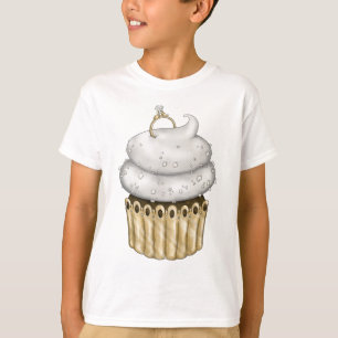 Süßes Verlobung Cupcake T-Shirt