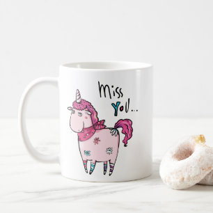 süßes vermisse dich Einhorn Liebe Herz Valentinsta Kaffeetasse