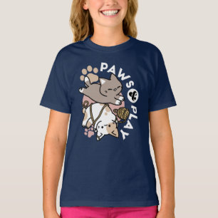 Süßes verspielt Katzen Design – Lustige Pfoten und T-Shirt