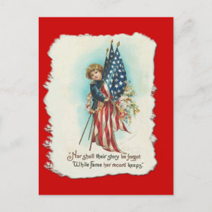 Süßes Vintage-Americana-Design Postkarte