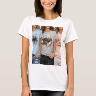 Süßes Vintage-Blumen-Grafik-T-Shirt für Mädchen T-Shirt