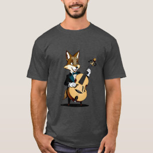 Süßes Vintage-Cartoon-Koyote-Shirt Piccolo-Musik T-Shirt
