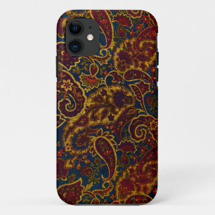 Süßes vintage dunkelbraunes Paisley-Design Case-Mate iPhone Hülle