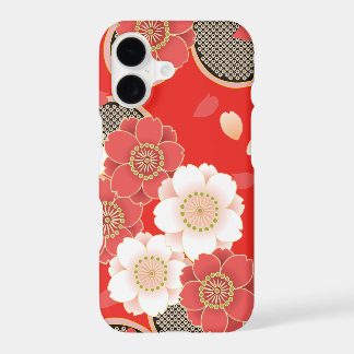 Süßes Vintage Retro Blumen Rot Weiß Vektor