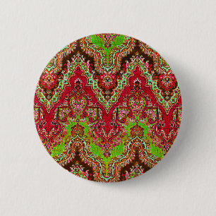 Süßes vintagefarbenfrohes arabisches Muster Button