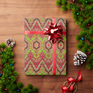 Süßes vintagefarbenfrohes arabisches Muster Geschenkpapier