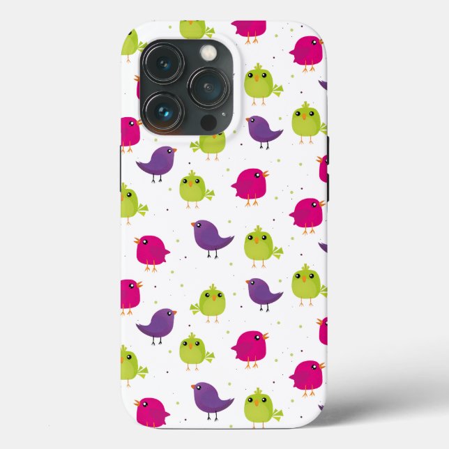 Süßes Vögel Muster Case-Mate iPhone Hülle (Rückseite)