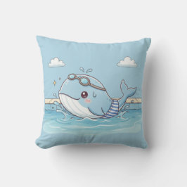 Süßes Wal-Kinder-Schwimm-Design Kissen