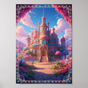Süßes Wald Reh Magisches Fantasy-Poster Poster