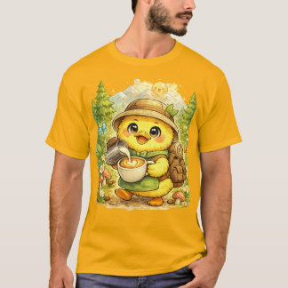 Süßes Waldküken-T-Shirt | Kawaii Baby Vogel Fanta T-Shirt