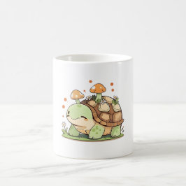 Süßes Waldschildkröten-Cottagecore-Kawaii-Design Kaffeetasse