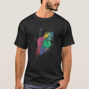 Süßes Wasserfarbe-Hirsch-Tier für Hirsch-Bunt- Pop T-Shirt