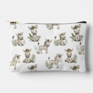 Süßes Wasserfarben-Babyzebra-Design Neutrales Sa Zubehörtasche