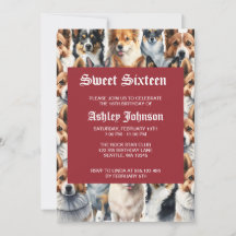 Süßes Wasserfarben-Corgi-Hund-Muster