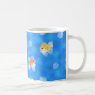 Süßes Wasserfarben-Goldfisch-Muster Kaffeetasse