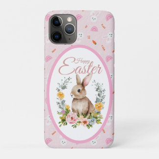 Süßes Wasserfarben-Hasen-Blumenkranz Ostern Case-Mate iPhone Hülle