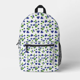 Süßes Wasserfarben-Heidelbeermuster Beere Bedruckter Rucksack